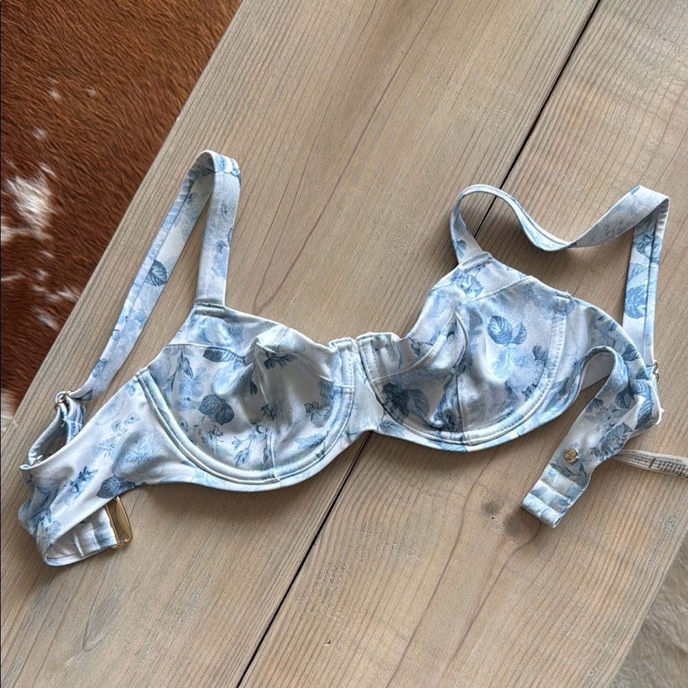 Victoria's Secret Blue Rose bikini top 34d
